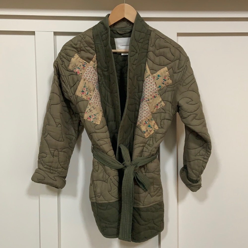 Anthropologie Quilted Patchwork Kimono Jacket